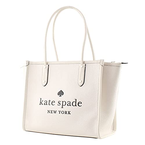 【未使用】kate spade ホワイト トートバッグ kate spade ベージュホワイト トートバッグ - メルカリ